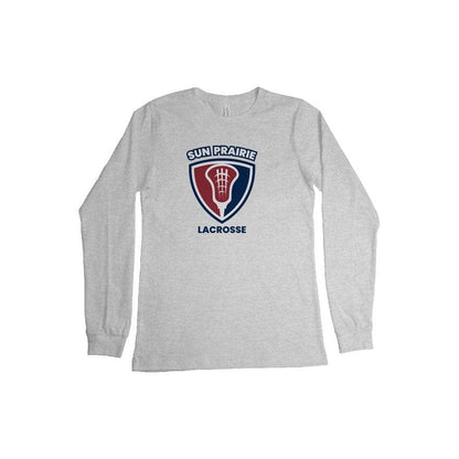 Sun Prairie Youth Lacrosse Adult Cotton Long Sleeve T-Shirt Signature Lacrosse