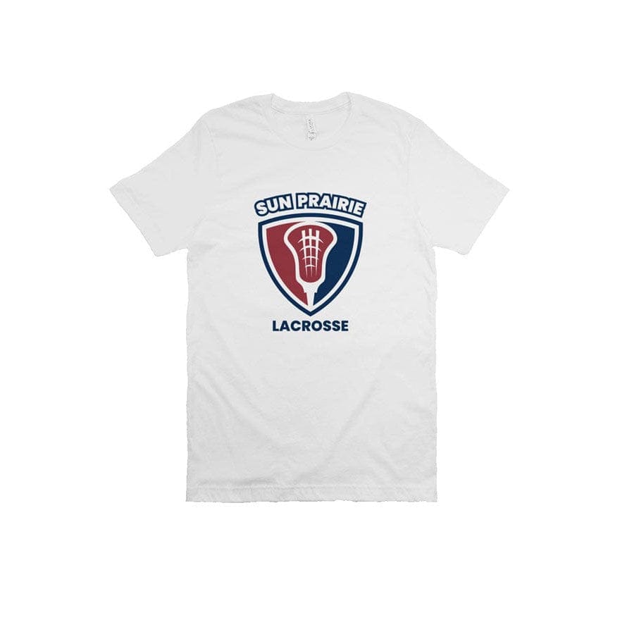 Sun Prairie Youth Lacrosse Adult Cotton Short Sleeve T-Shirt Signature Lacrosse