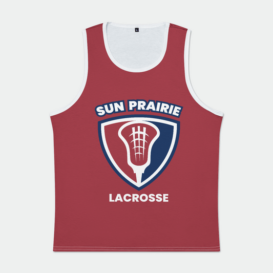 Sun Prairie Youth Lacrosse Adult Men's Tank Top Signature Lacrosse