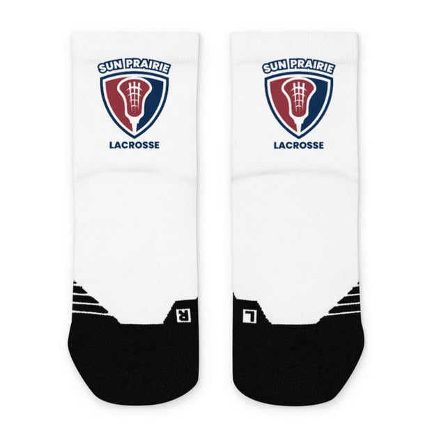 Sun Prairie Youth Lacrosse Ankle High Athletic Socks Signature Lacrosse