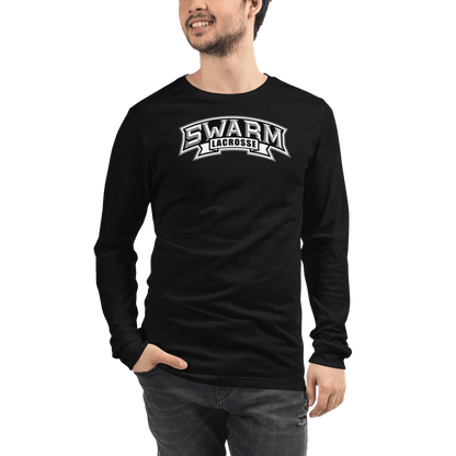 Swarm Lacrosse Adult Premium Long Sleeve T -Shirt Signature Lacrosse