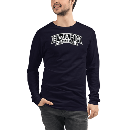 Swarm Lacrosse Adult Premium Long Sleeve T -Shirt Signature Lacrosse