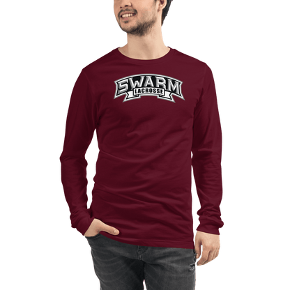 Swarm Lacrosse Adult Premium Long Sleeve T -Shirt Signature Lacrosse