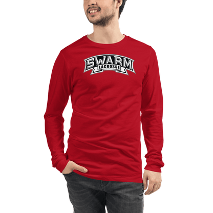 Swarm Lacrosse Adult Premium Long Sleeve T -Shirt Signature Lacrosse