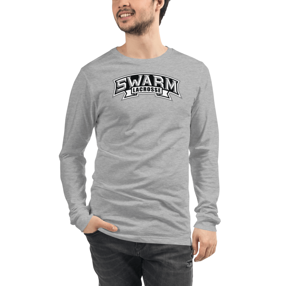 Swarm Lacrosse Adult Premium Long Sleeve T -Shirt Signature Lacrosse