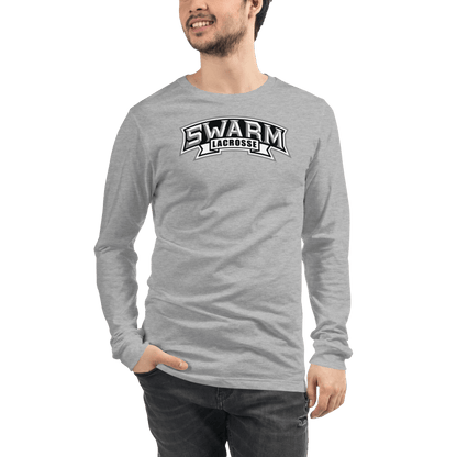 Swarm Lacrosse Adult Premium Long Sleeve T -Shirt Signature Lacrosse