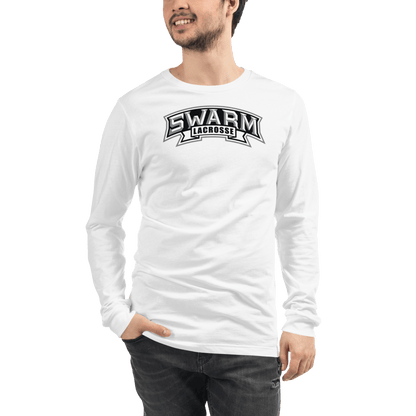 Swarm Lacrosse Adult Premium Long Sleeve T -Shirt Signature Lacrosse