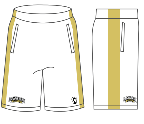 Swarm Lacrosse Men's Pro Game Shorts:Swarm Bantam Signature Lacrosse