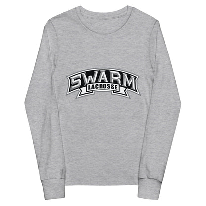 Swarm Lacrosse Youth Cotton Long Sleeve T-Shirt Signature Lacrosse