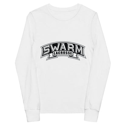 Swarm Lacrosse Youth Cotton Long Sleeve T-Shirt Signature Lacrosse