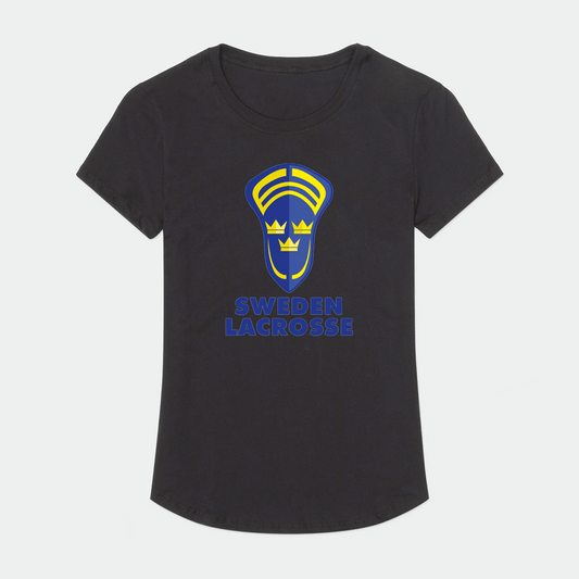 Sweden Lacrosse Adult Women's Sport T-Shirt Signature Lacrosse