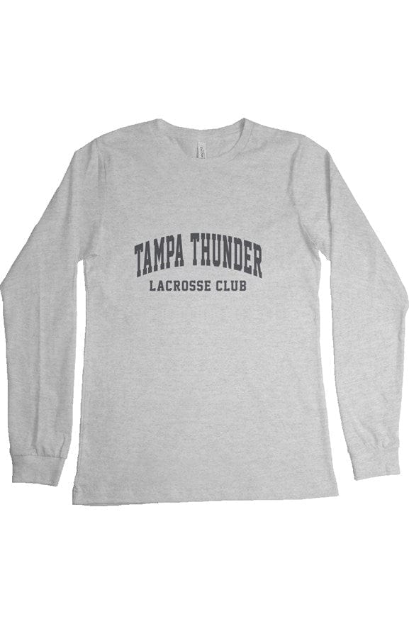 Tampa Thunder Lacrosse Adult Cotton Long Sleeve T-Shirt Signature Lacrosse