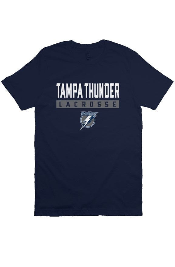 Tampa Thunder Lacrosse Adult Cotton Short Sleeve T-Shirt Signature Lacrosse