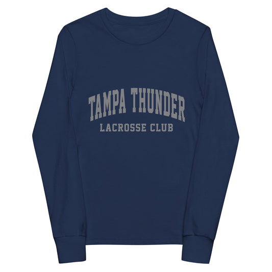 Tampa Thunder Lacrosse Youth Cotton Long Sleeve T-Shirt Signature Lacrosse