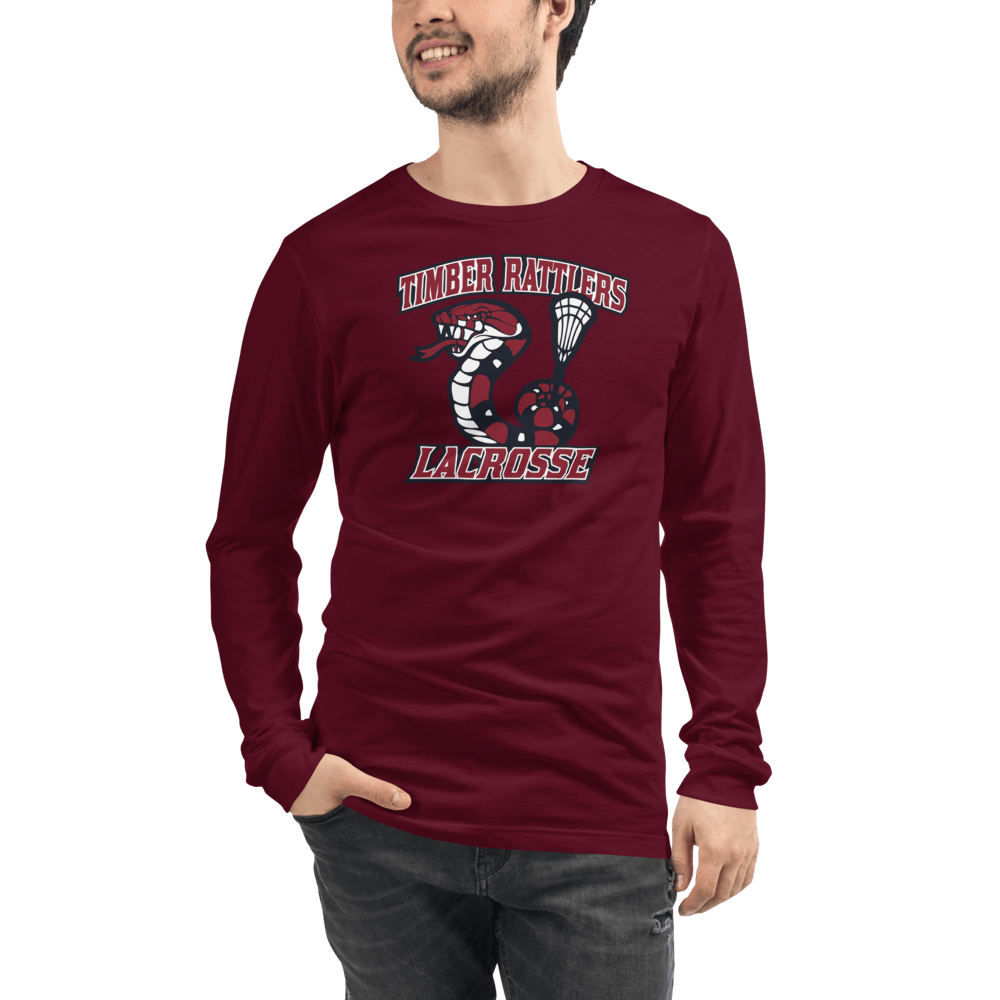 Timber Rattlers Youth Lacrosse Adult Premium Long Sleeve T -Shirt Signature Lacrosse