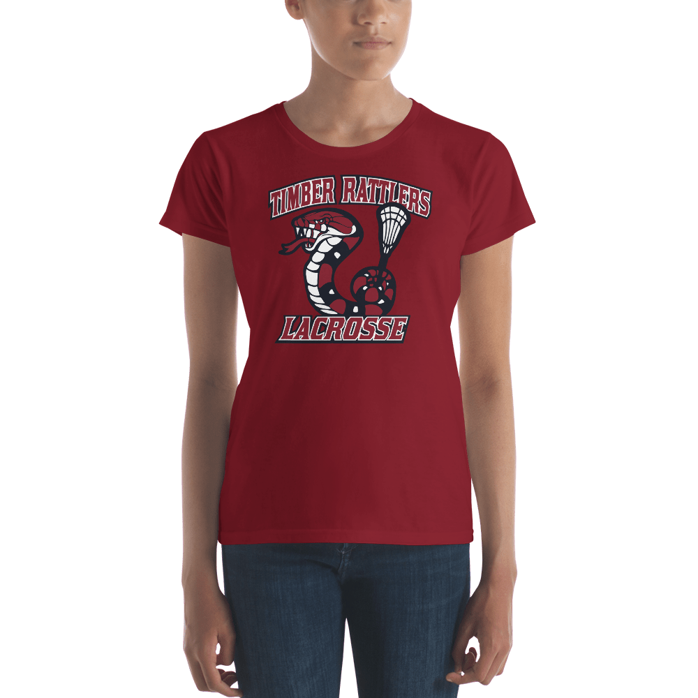 Timber Rattlers Youth Lacrosse Ladies Fitted Cotton Tee Signature Lacrosse