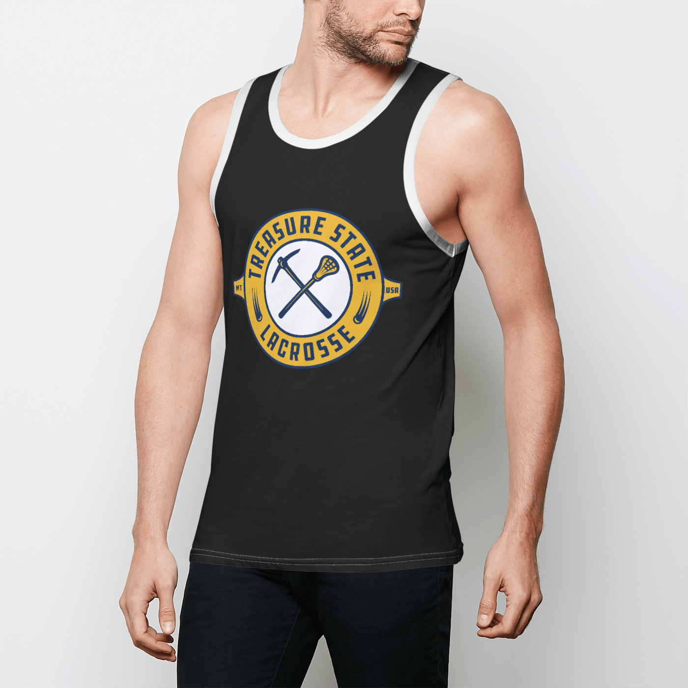 Treasure State Adult Men's Tank Top Signature Lacrosse