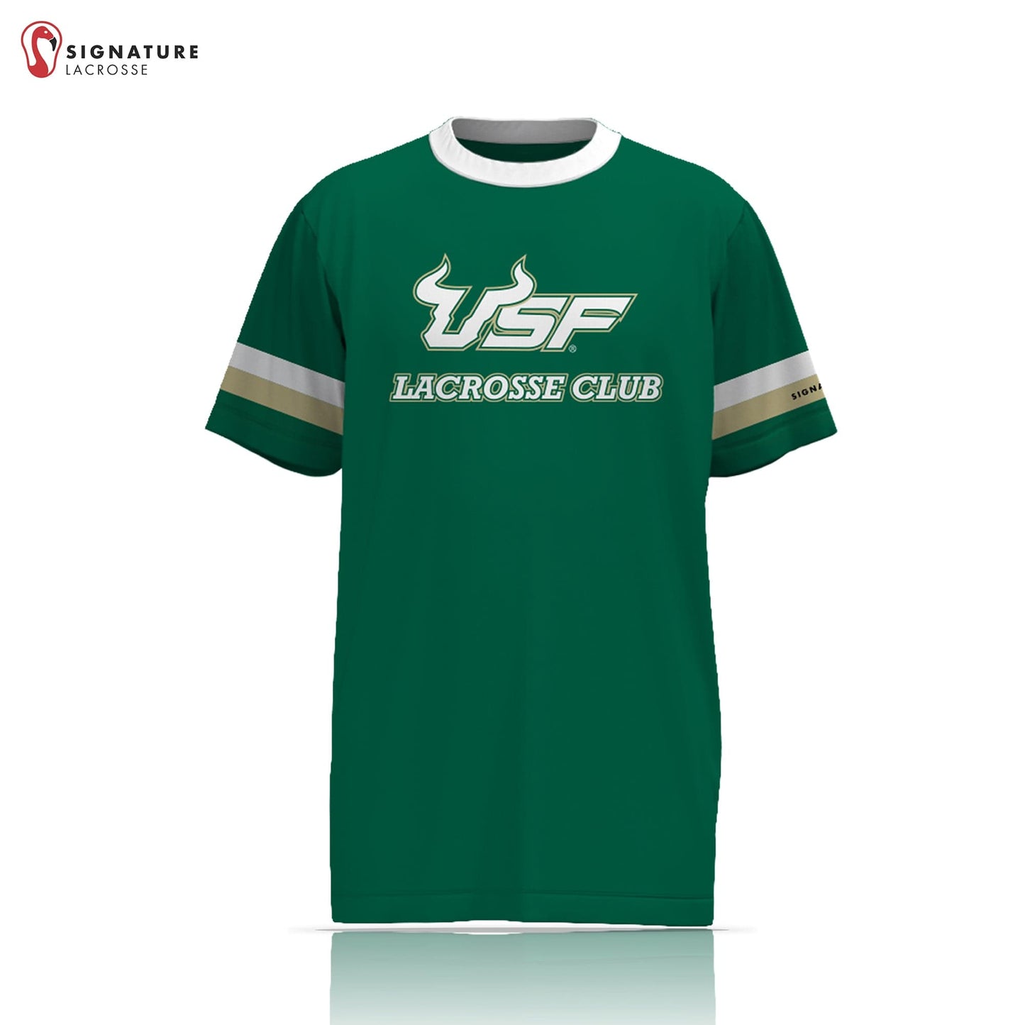 USF Lacrosse Men's Green Short Sleeve Shooting Shirt: N/A Signature Lacrosse