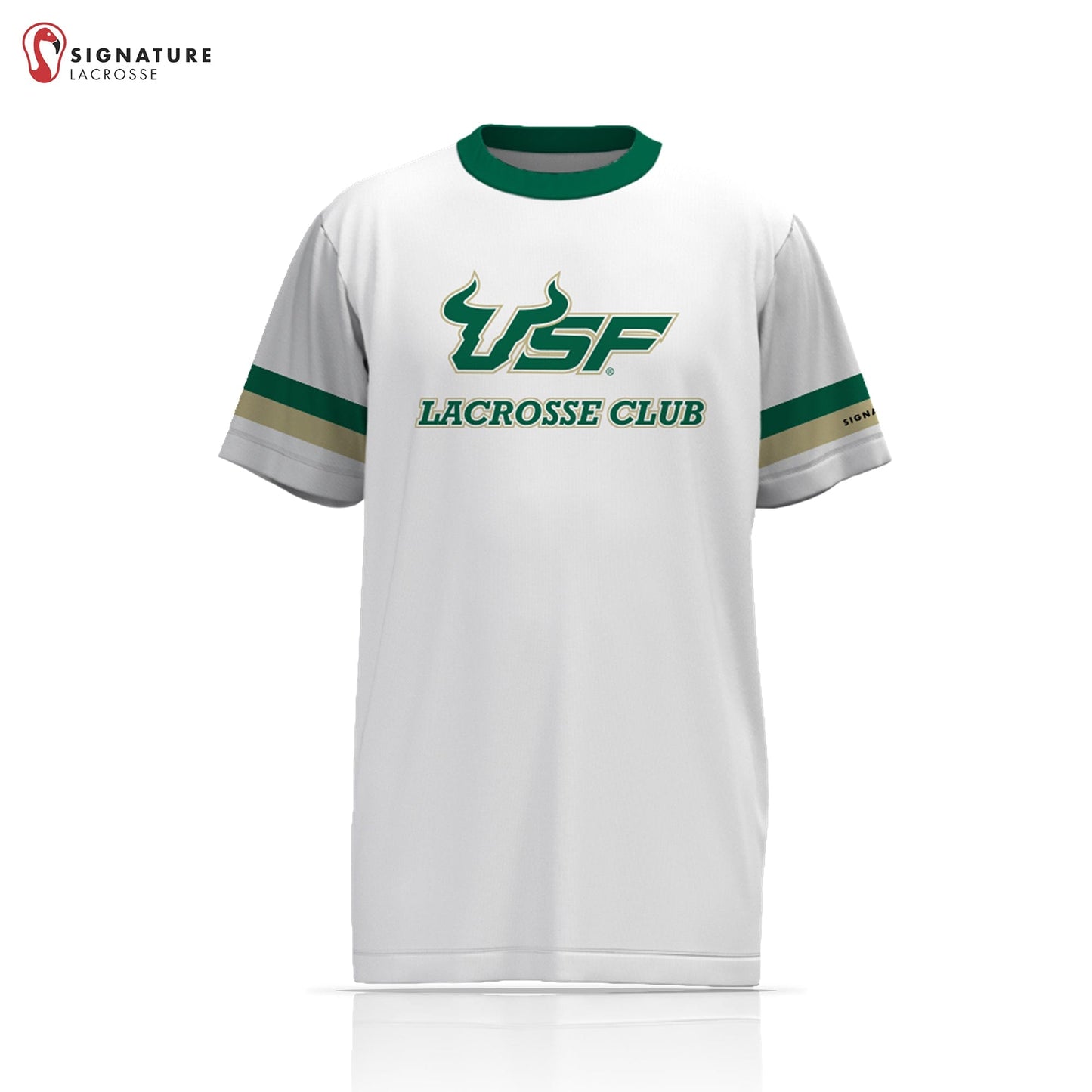 USF Lacrosse Men's White Short Sleeve Shooting Shirt: N/A Signature Lacrosse