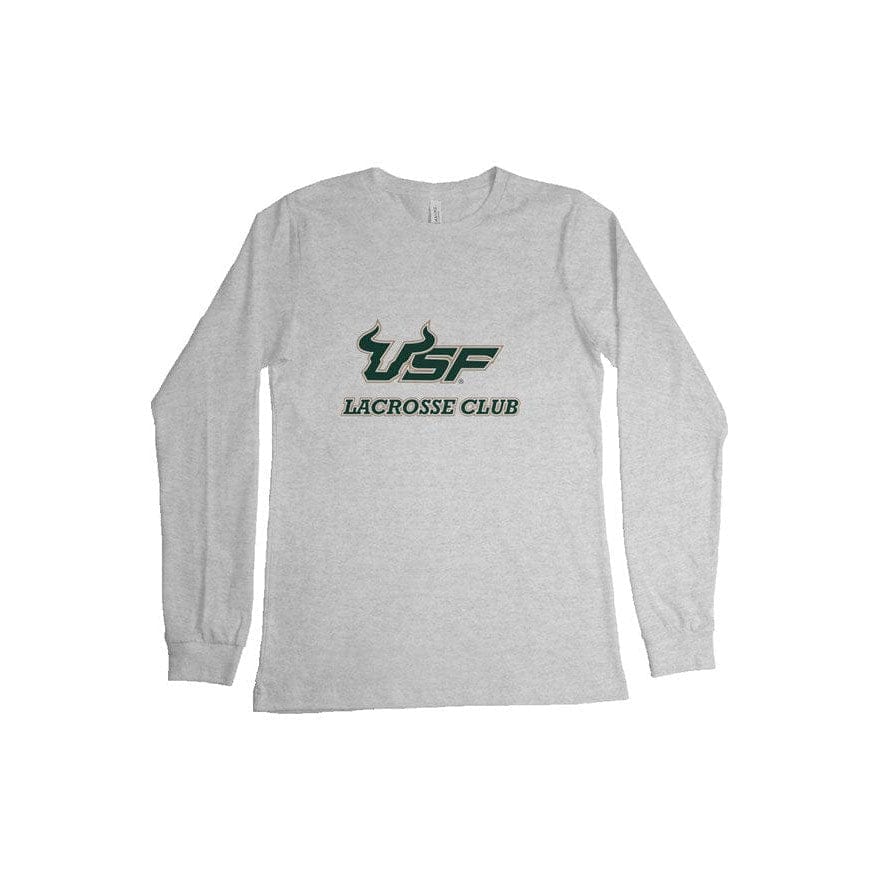 USF Men's Lacrosse Club Adult Cotton Long Sleeve T-Shirt Signature Lacrosse