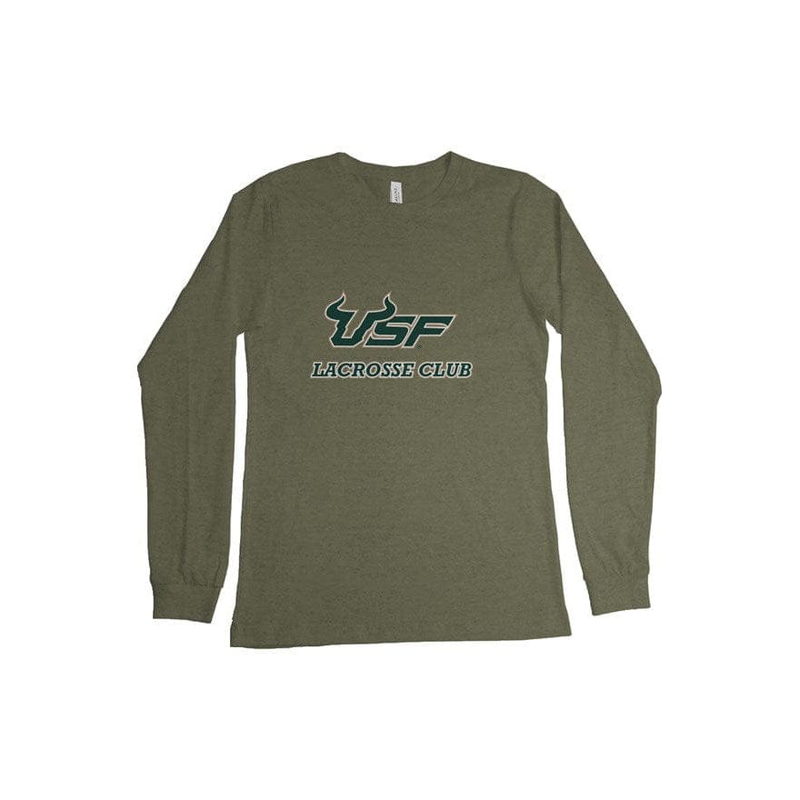 USF Men's Lacrosse Club Adult Cotton Long Sleeve T-Shirt Signature Lacrosse