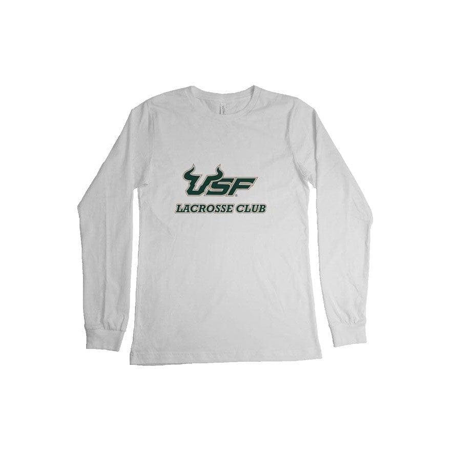 USF Men's Lacrosse Club Adult Cotton Long Sleeve T-Shirt Signature Lacrosse