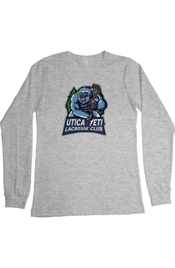 Utica Yeti Lacrosse Club Adult Cotton Long Sleeve T-Shirt Signature Lacrosse