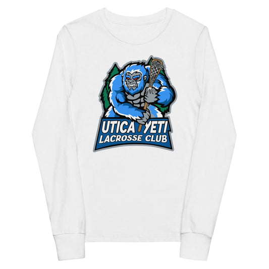 Utica Yeti Lacrosse Club Youth Cotton Long Sleeve T-Shirt Signature Lacrosse