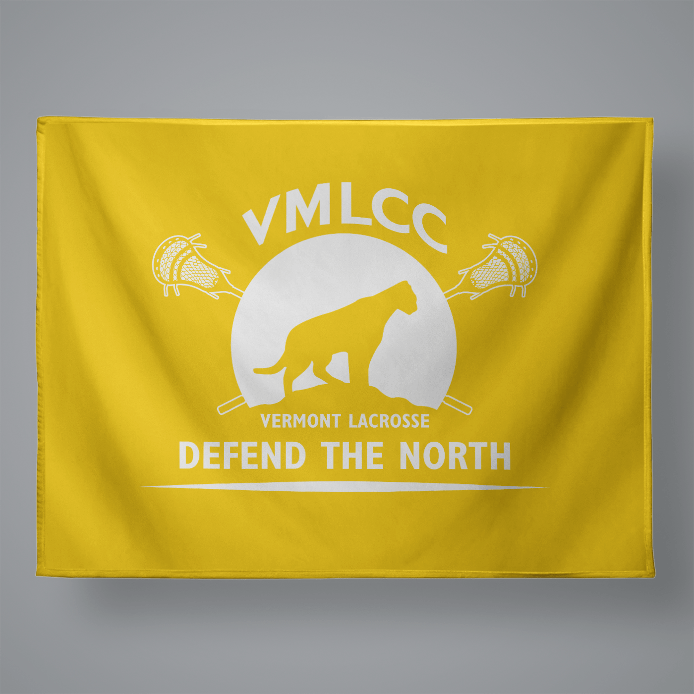 VMLCC | Vermont Lacrosse Alumni Large Plush Throw Blanket Signature Lacrosse