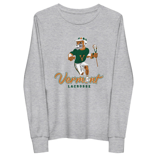 VMLCC | Vermont Lacrosse Alumni Youth Cotton Long Sleeve T-Shirt Signature Lacrosse