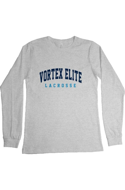 Vortex Elite Lacrosse Adult Cotton Long Sleeve T-Shirt Signature Lacrosse