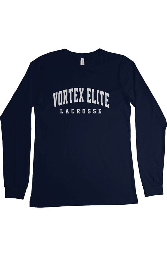 Vortex Elite Lacrosse Adult Cotton Long Sleeve T-Shirt Signature Lacrosse