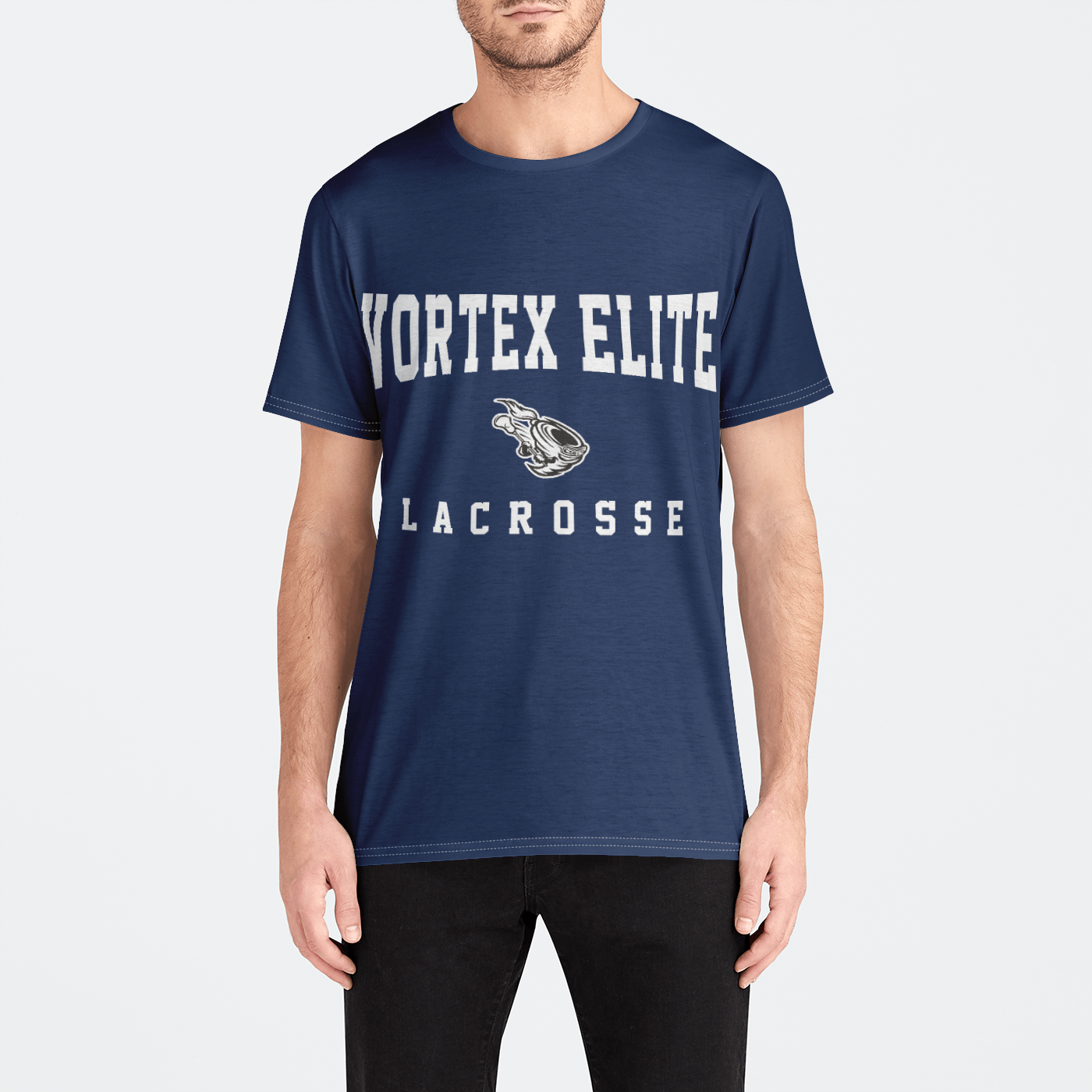 Vortex Elite Lacrosse Adult Men's Sport T-Shirt Signature Lacrosse
