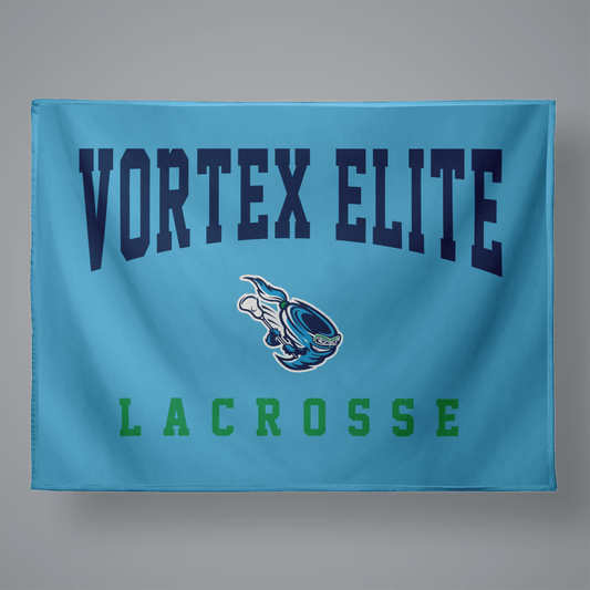 Vortex Elite Lacrosse Large Plush Throw Blanket Signature Lacrosse