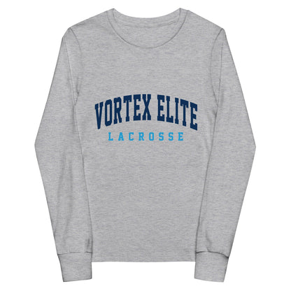 Vortex Elite Lacrosse Youth Cotton Long Sleeve T-Shirt Signature Lacrosse