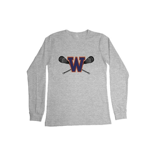 Walpole Youth Lacrosse Adult Cotton Long Sleeve T-Shirt Signature Lacrosse
