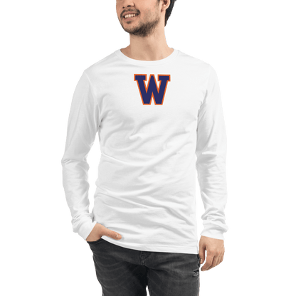 Walpole Youth Lacrosse  Adult Premium Long Sleeve T -Shirt Signature Lacrosse