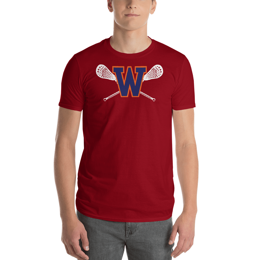Walpole Youth Lacrosse Adult Premium Short Sleeve T -Shirt Signature Lacrosse