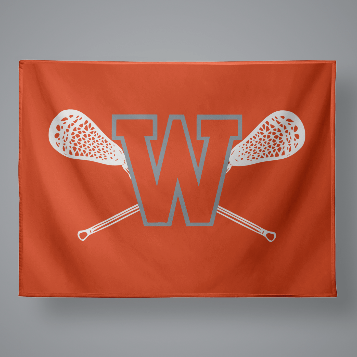 Walpole Youth Lacrosse Large Plush Throw Blanket Signature Lacrosse