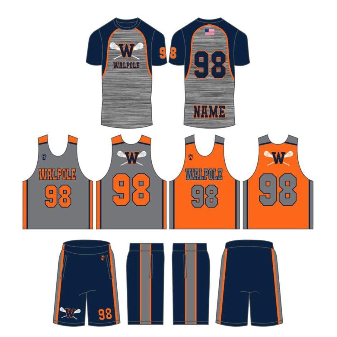 Walpole Youth Lacrosse Men's 3 Piece Uniform Set Signature Lacrosse