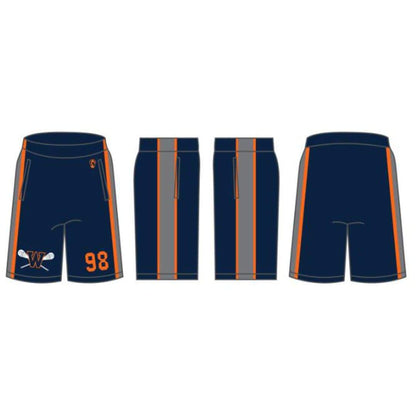 Walpole Youth Lacrosse Men's Performance Game Shorts (Sold Seperately) Signature Lacrosse