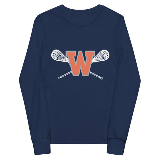 Walpole Youth Lacrosse Youth Cotton Long Sleeve T-Shirt Signature Lacrosse