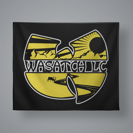 Wasatch Lacrosse Small Plush Throw Blanket Signature Lacrosse