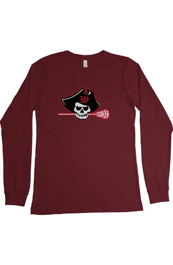 Wellesley Lacrosse Adult Cotton Long Sleeve T-Shirt Signature Lacrosse