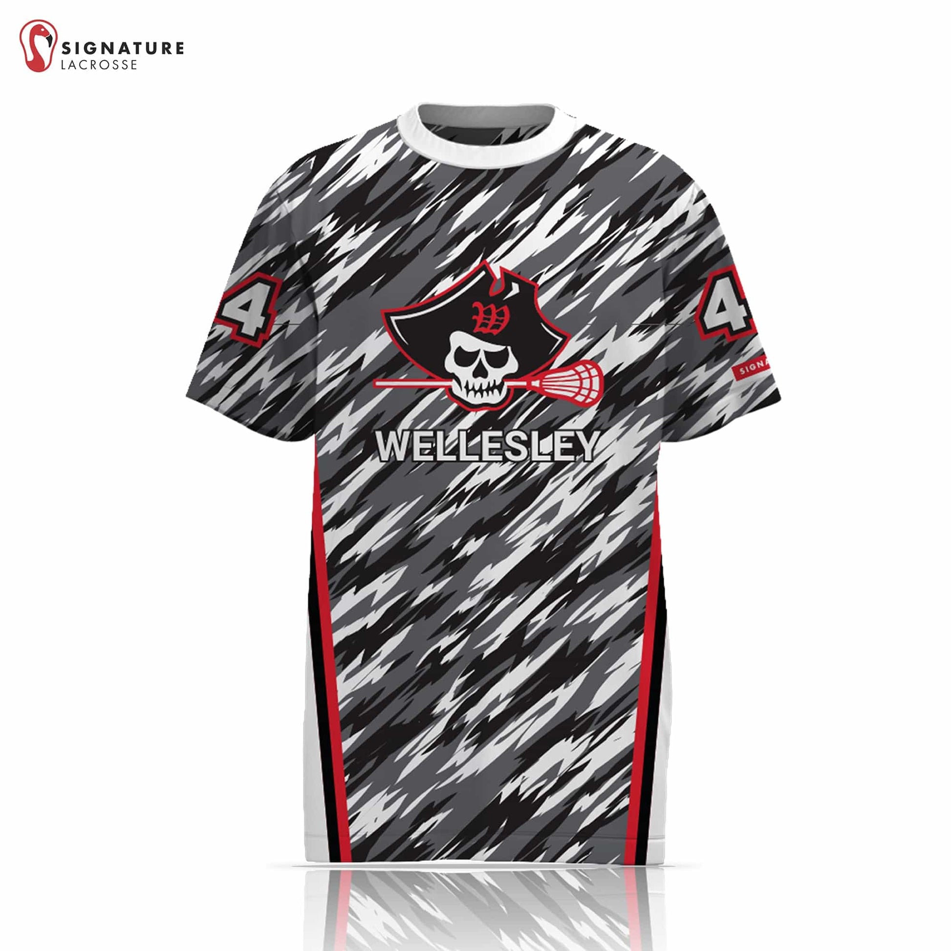 Wellesley Lacrosse Men's Player Short Sleeve Shooter Shirt: Grade 10 Signature Lacrosse