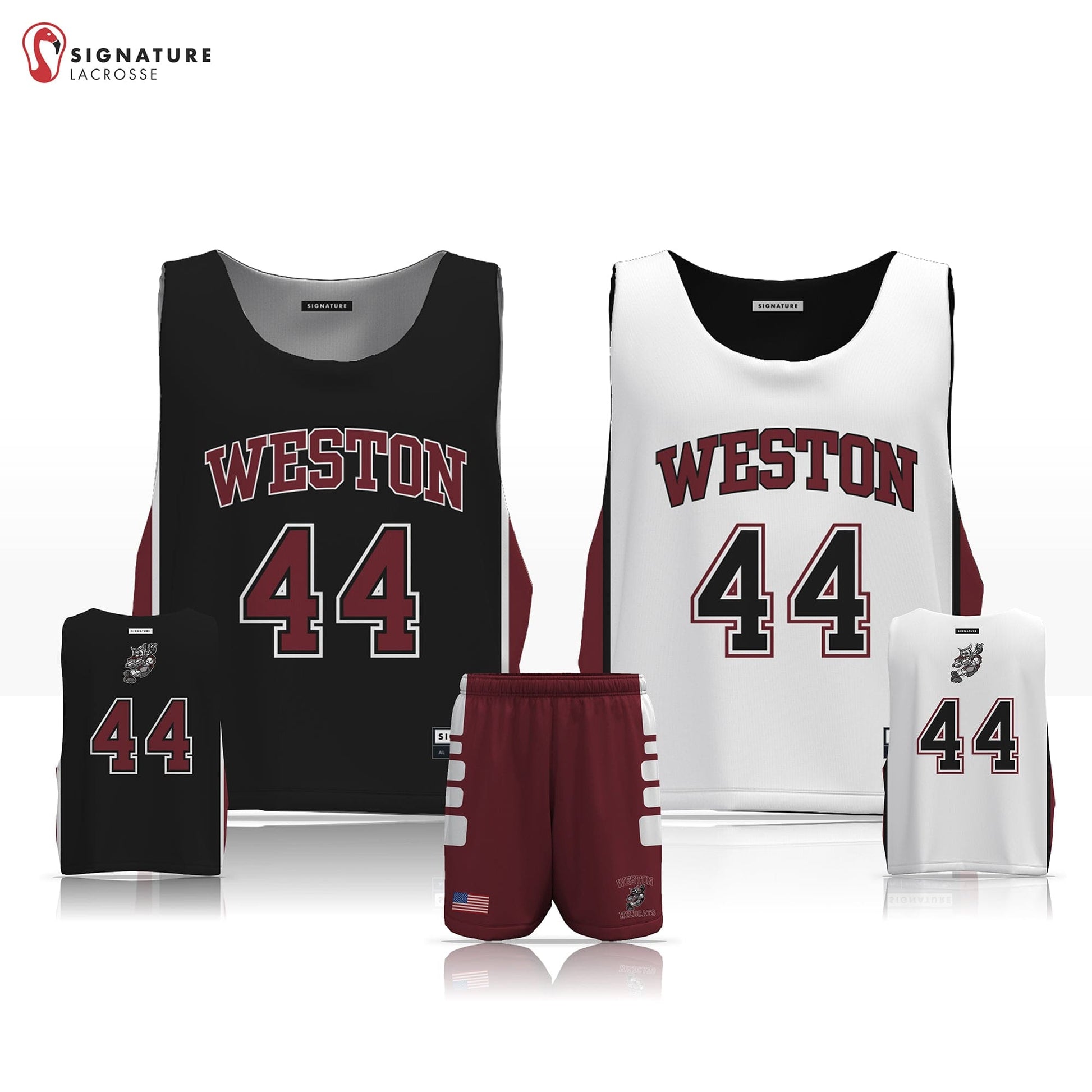 Weston Youth Lacrosse Men's 2 Piece Player Game Package: Grade 1-2 Signature Lacrosse