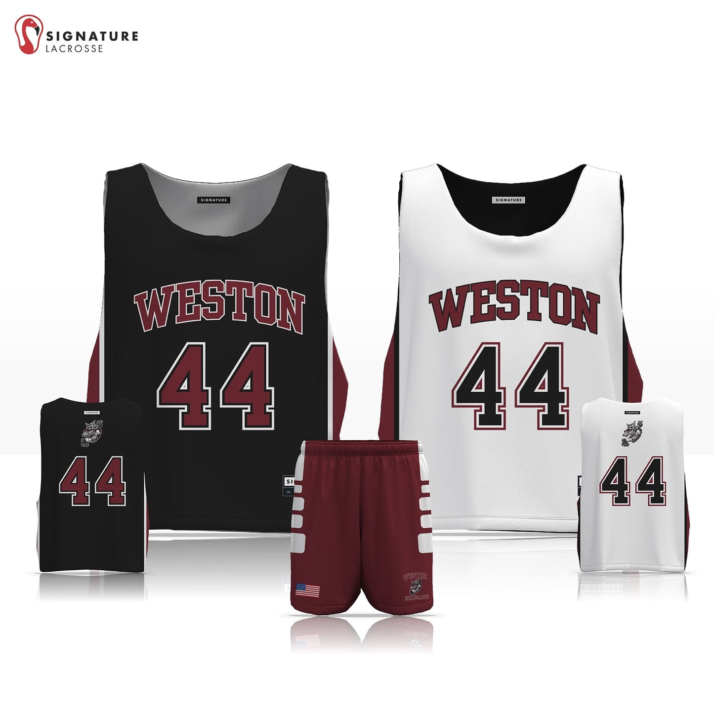 Weston Youth Lacrosse Men's 2 Piece Player Game Package: Grade 3-4 Signature Lacrosse