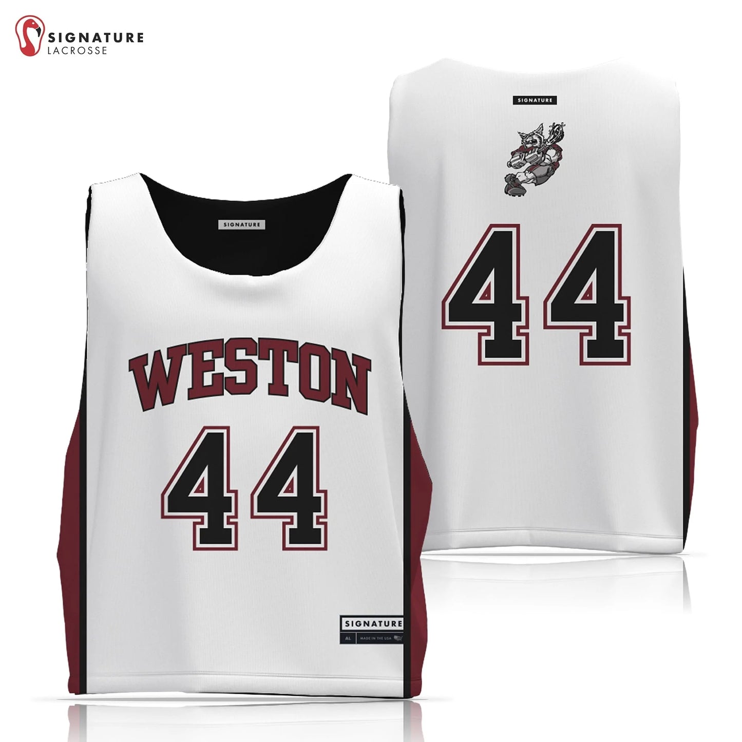 Weston Youth Lacrosse Men's Reversible Game Pinnie Signature Lacrosse