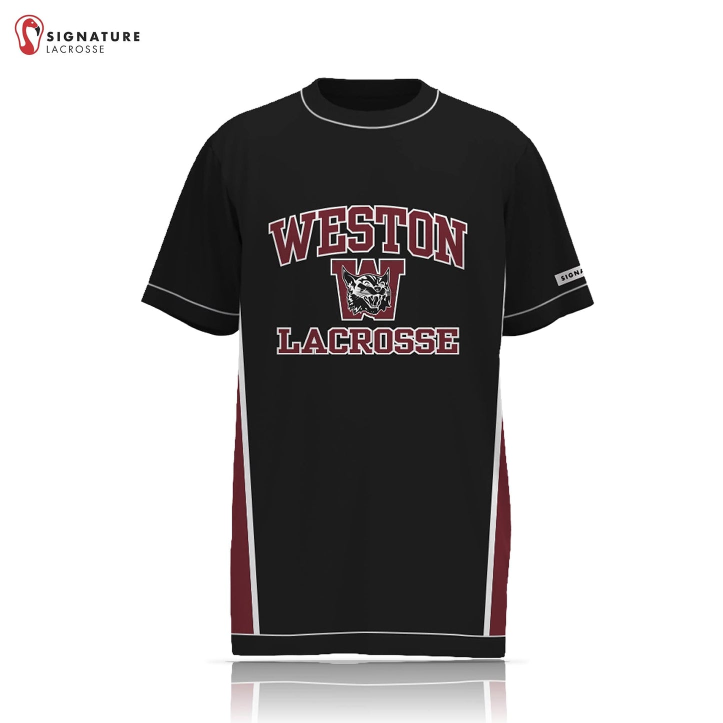 Weston Youth Lacrosse Player Short Sleeve Shooter Shirt: Grade 3-4 Signature Lacrosse