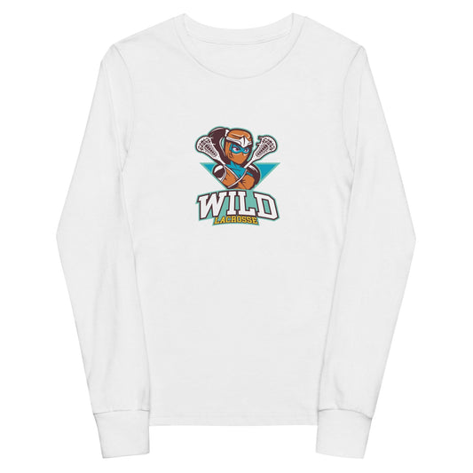 Wild Lacrosse Youth Cotton Long Sleeve T-Shirt Signature Lacrosse